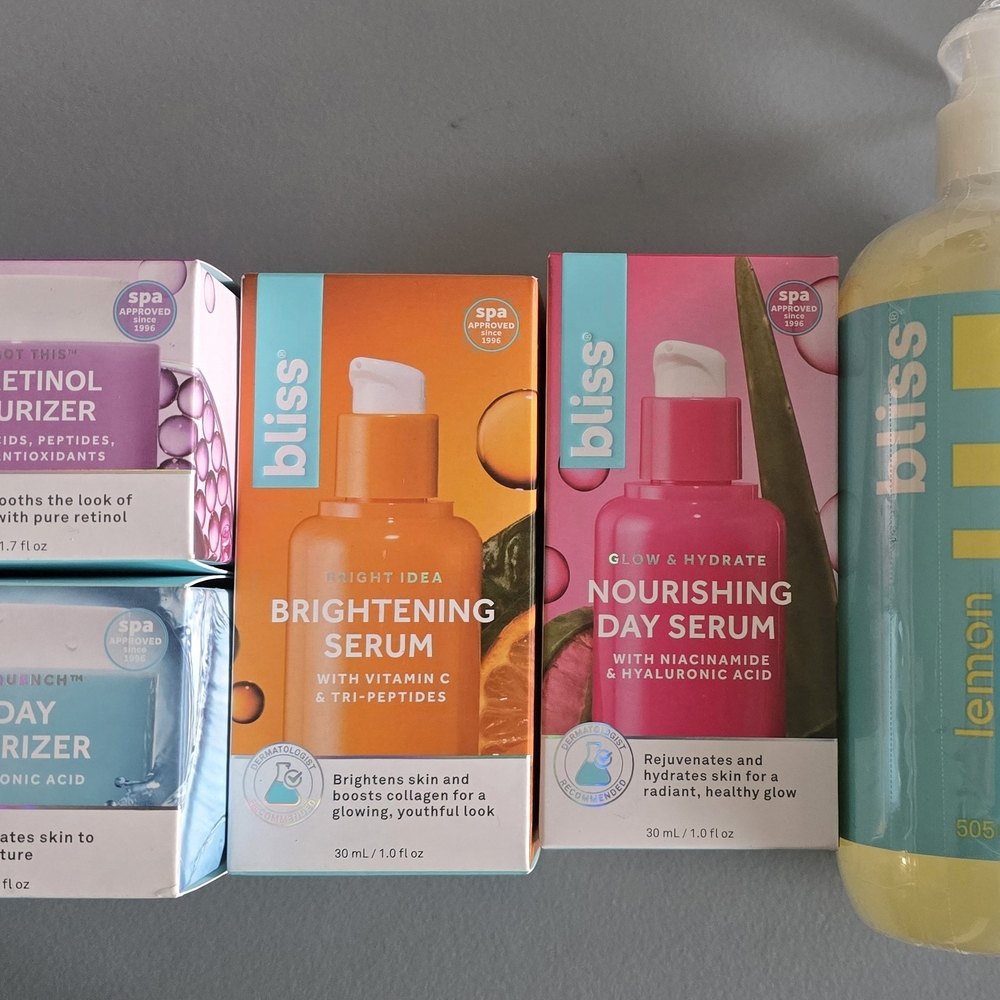 Bliss Skincare Set - Retinol, Brightening, Nourishing, Lemon & Sage